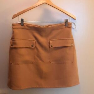 Lovers + friends tan size Large skirt